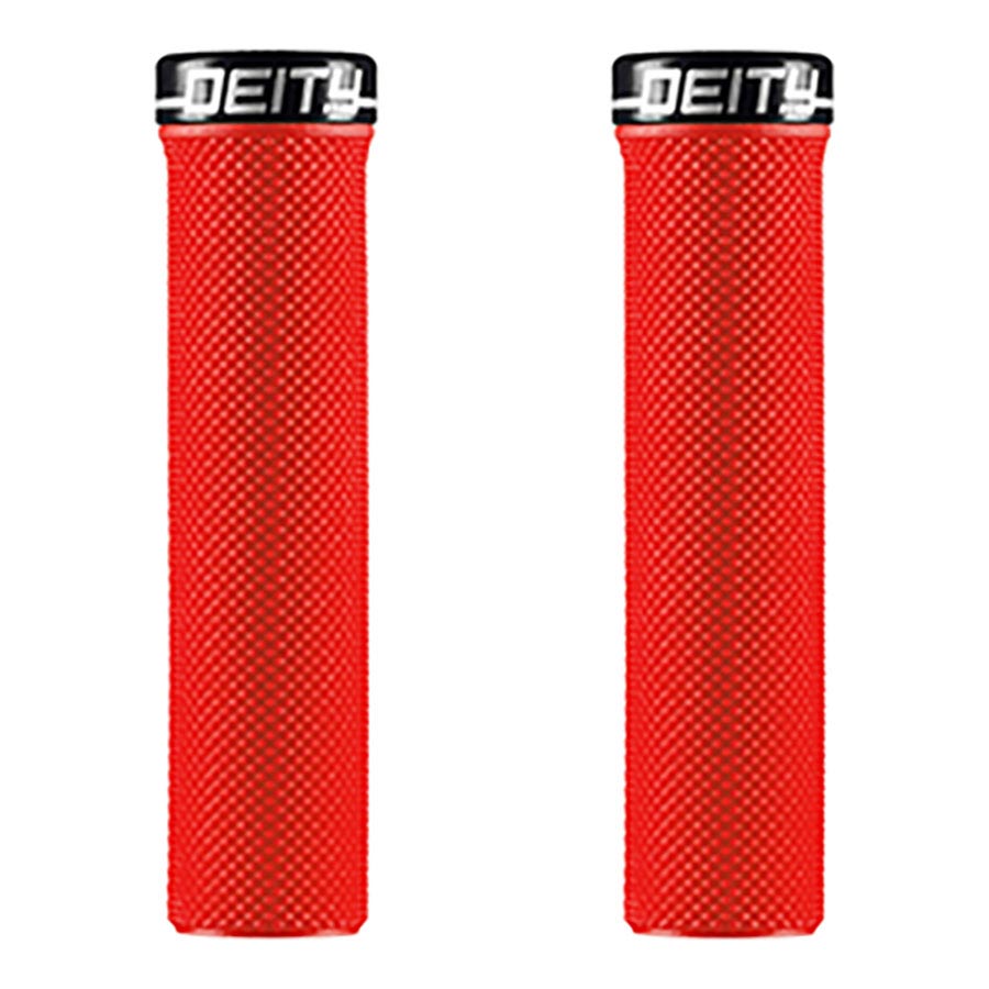 670676-03::0::670676-03::Deity, Slimfit, Poignées, 132mm, Rouge, Paire