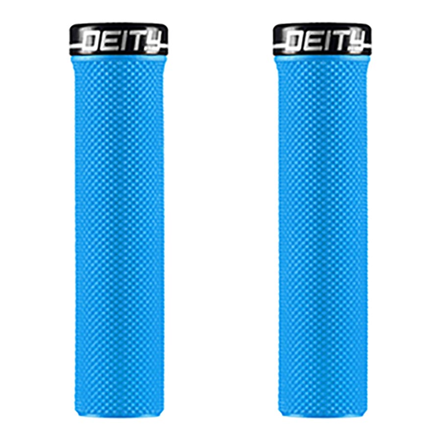 670676-04::0::670676-04::Deity, Slimfit, Poignées, 132mm, Bleu, Paire