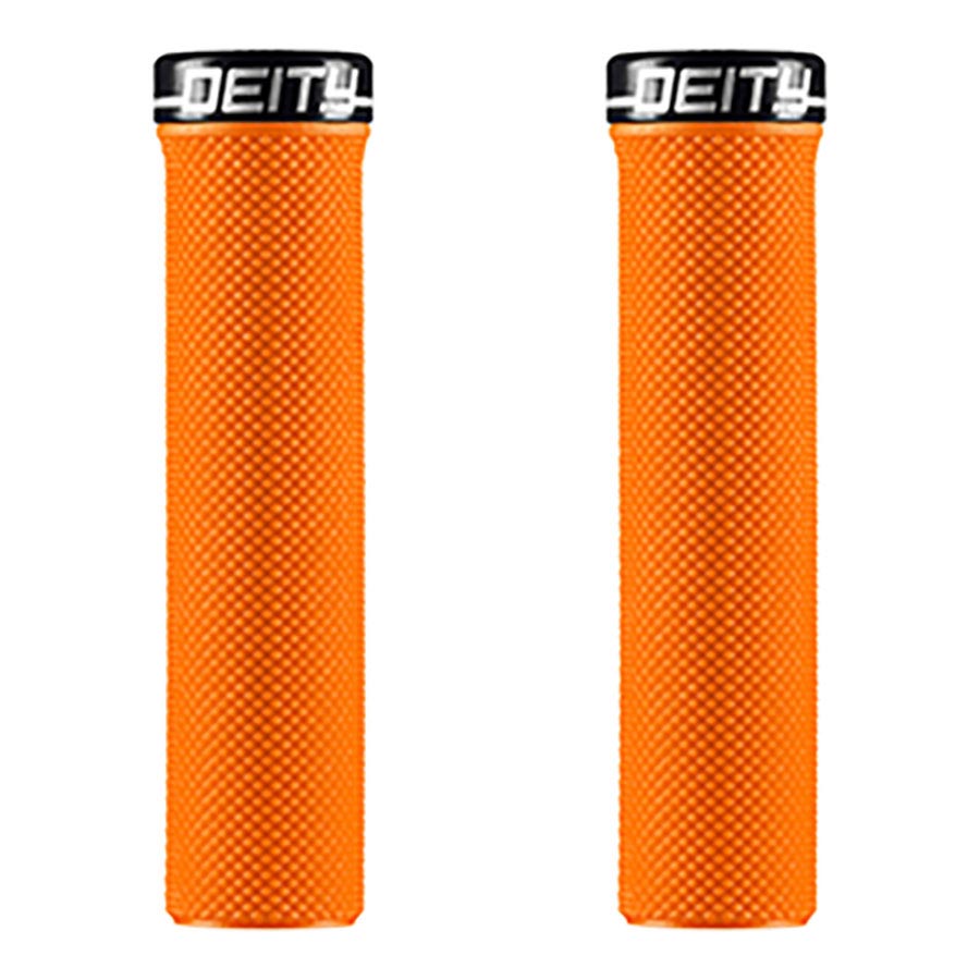 670676-06::0::670676-06::Deity, Slimfit, Poignées, 132mm, Orange, Paire