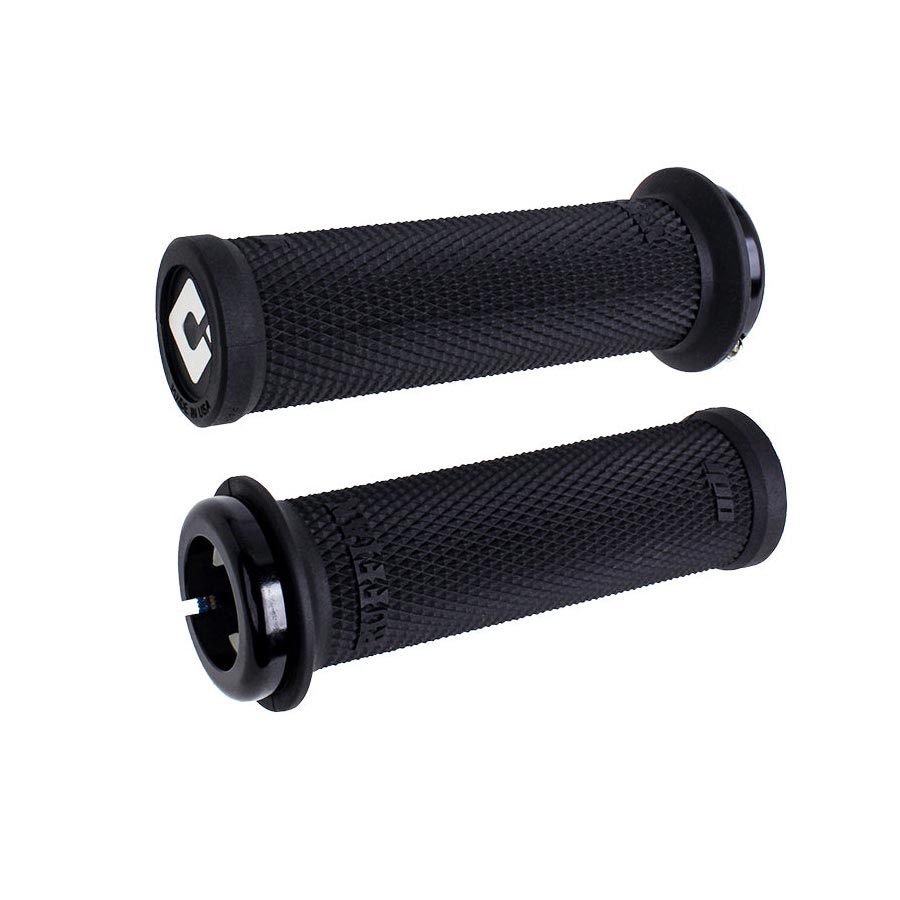 670722-01::0::670722-01::ODI, Ruffian Mini V2.1, Poignées, 110mm, Noir, Paire