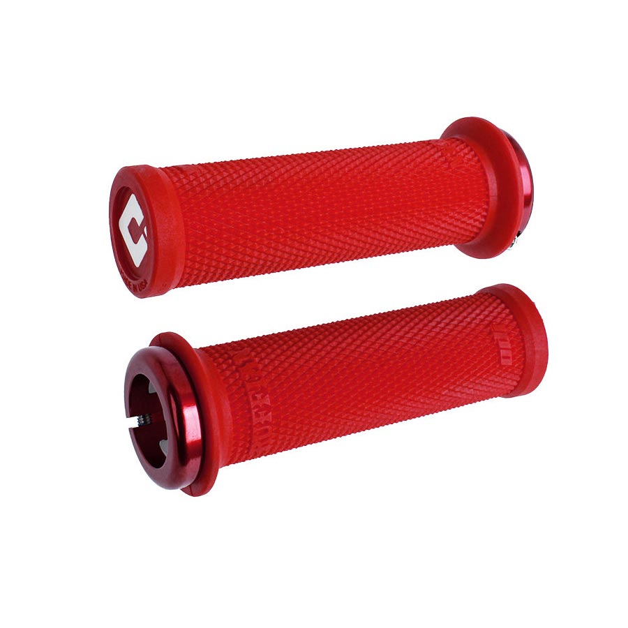 670722-04::0::670722-04::ODI, Ruffian Mini V2.1, Poignées, 110mm, Rouge, Paire