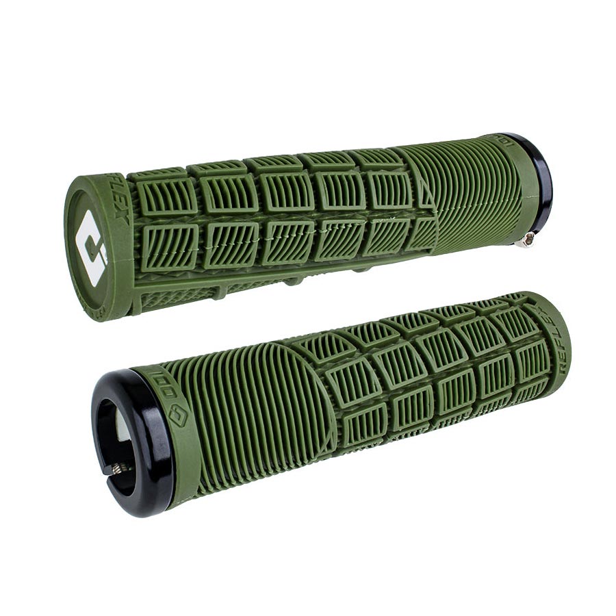 670724-01::0::670724-01::ODI, Reflex v2.1, Poignées, 135mm, Vert armée, Paire