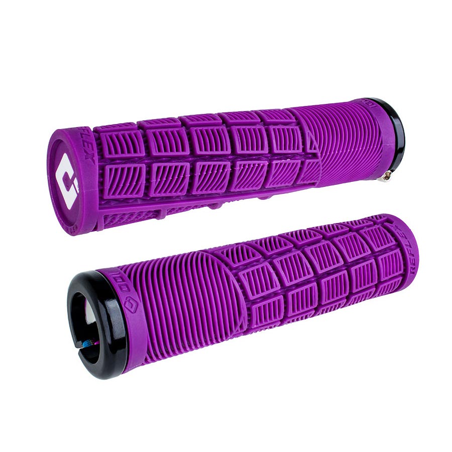 670724-05::0::670724-05::ODI, Reflex v2.1, Poignées, 135mm, Mauve, Paire