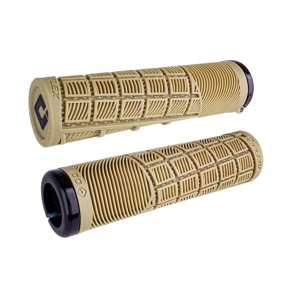 670725-05::0::670725-05::ODI, Reflex XL v2.1, Poignées, 135mm, Tan, Paire