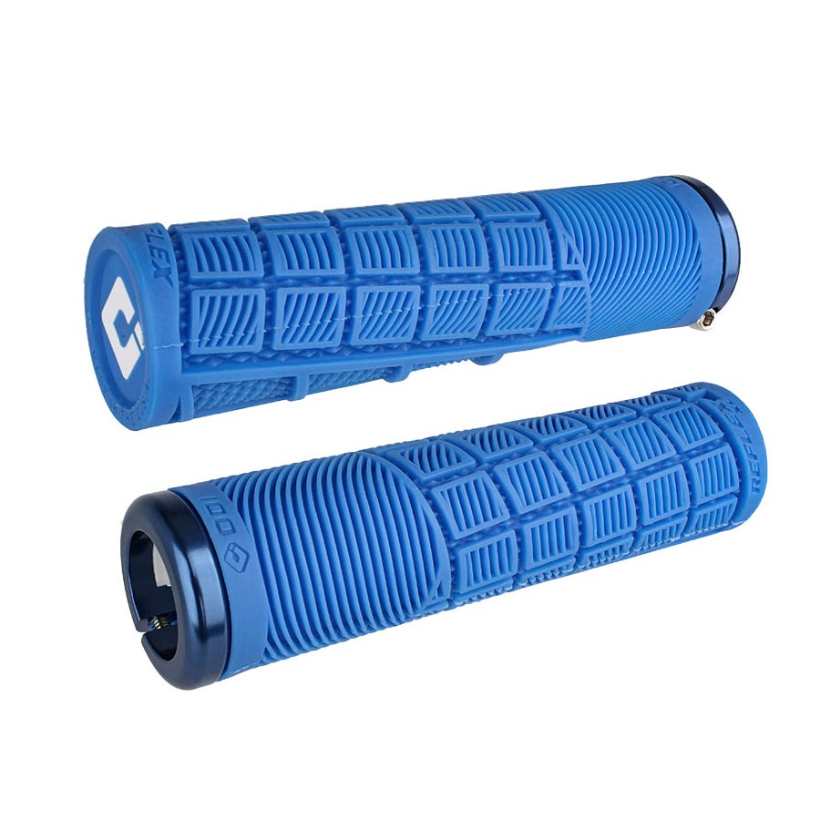 670725-06::0::670725-06::ODI, Reflex XL v2.1, Poignées, 135mm, Bleu, Paire
