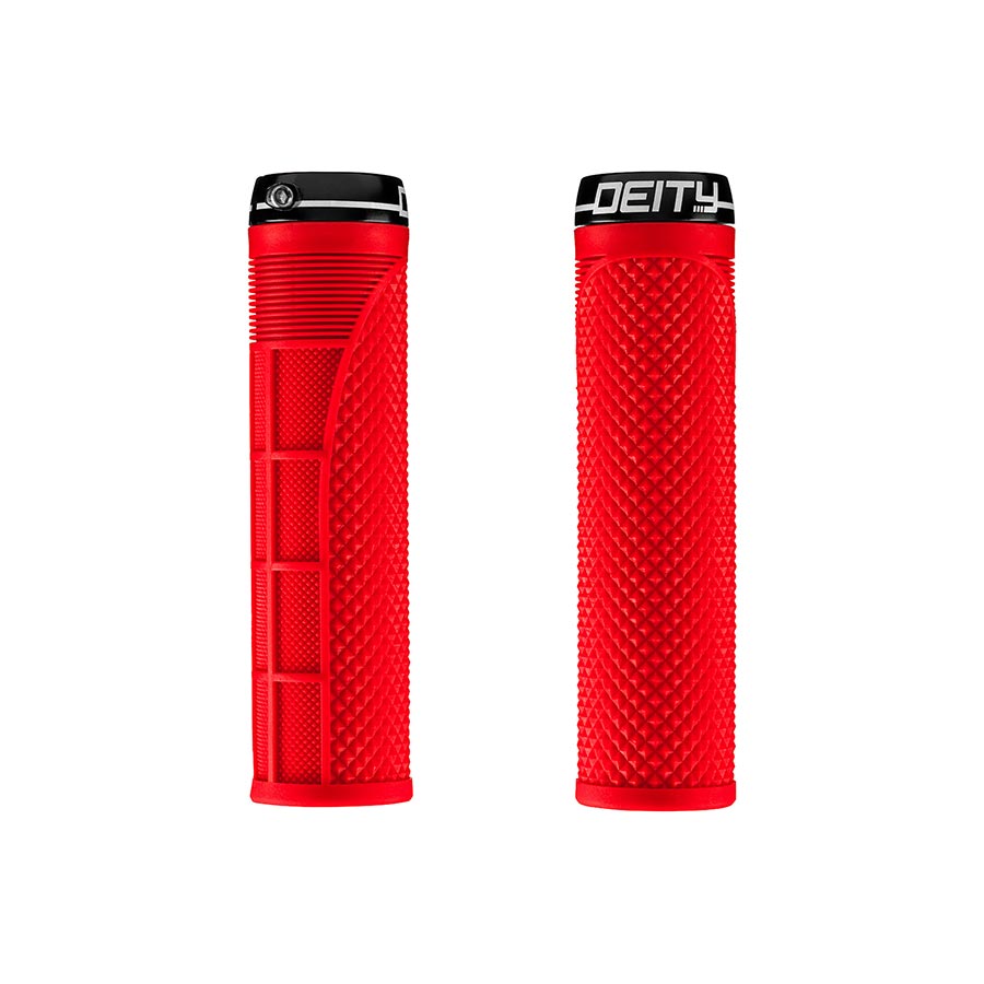670741-03::0::670741-03::Deity, Megattack, Poignées, 140mm, Rouge, Paire