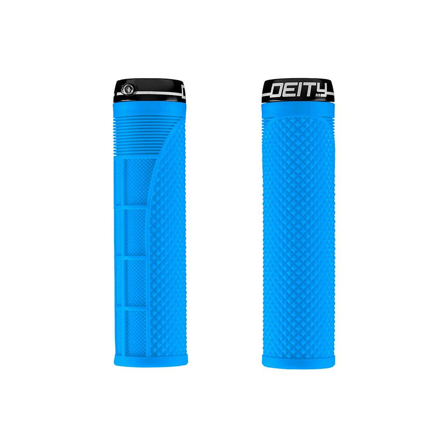 670741-04::0::670741-04::Deity, Megattack, Poignées, 140mm, Bleu, Paire