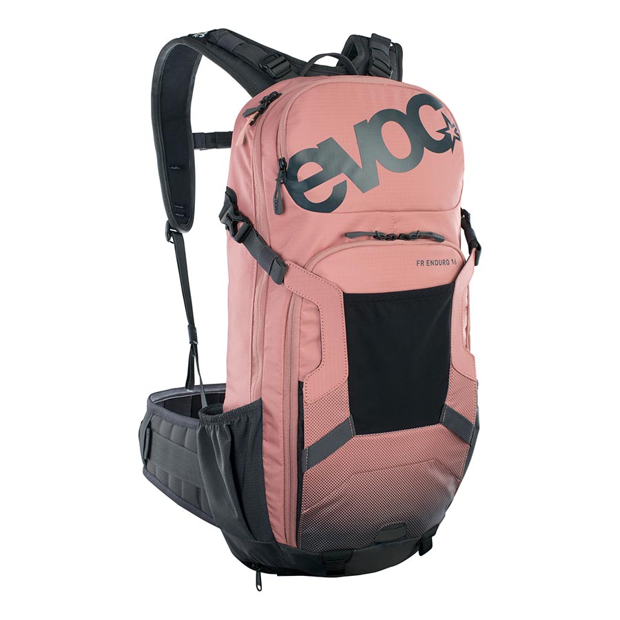 720592-08-S::0::720592-08-S::EVOC, FR Enduro, Sac à dos avec protection, 16L, Rose poussière/Gris carbone, S