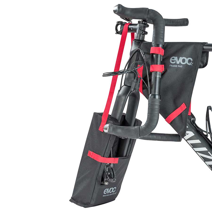 720621-02::1::720621-02::EVOC, Adaptateur pour vélo de route, Pour fourches avec frein à disque ou à jante