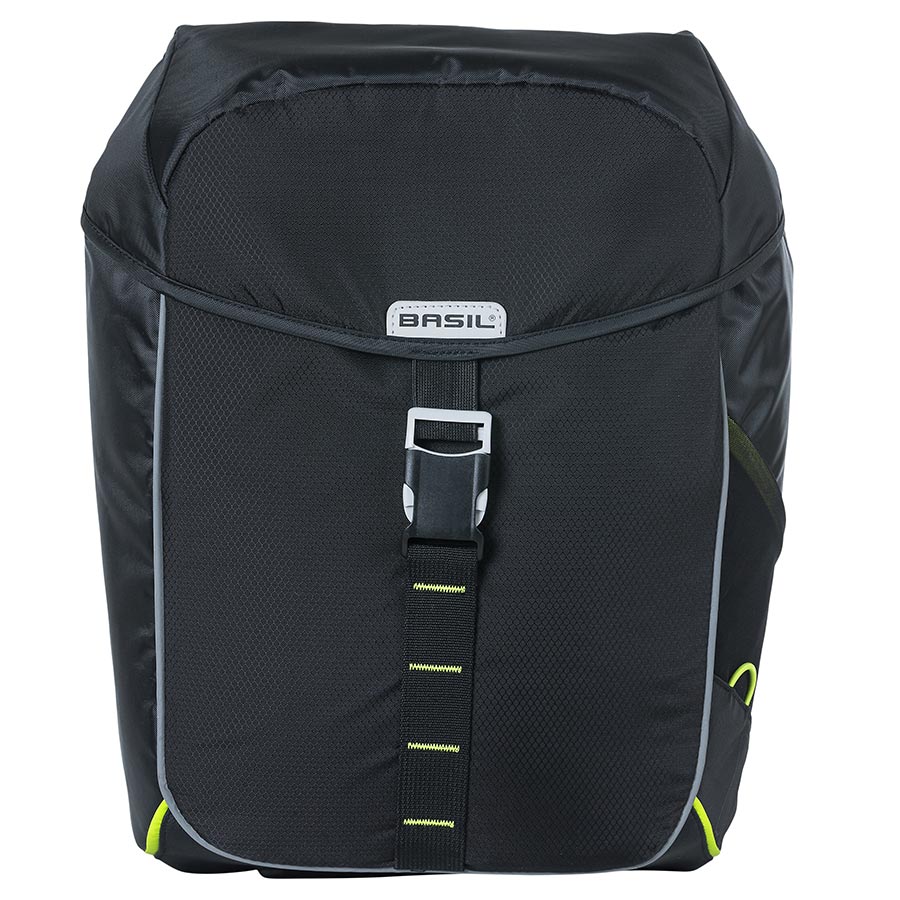 721108-02::1::721108-02::Basil, Miles Double Bag, Sacoche, 34L, Noir/Vert