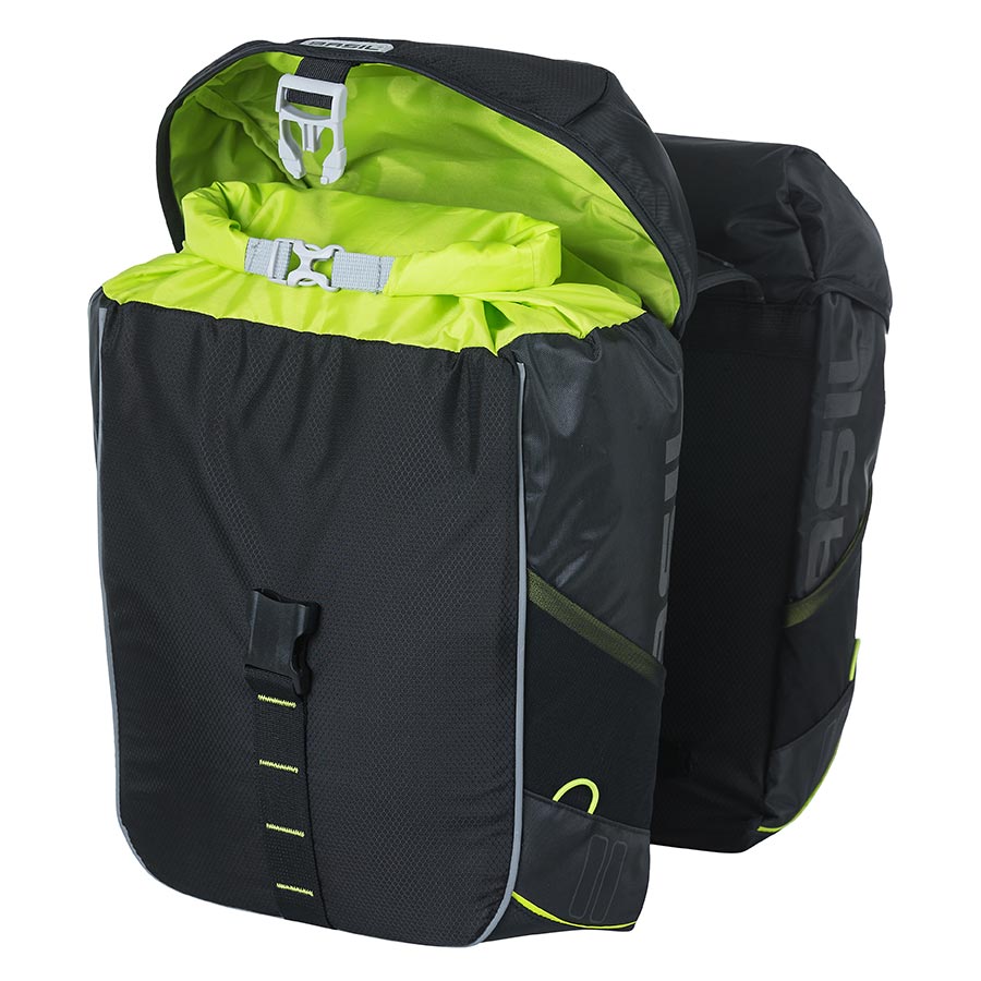 721108-02::4::721108-02::Basil, Miles Double Bag, Sacoche, 34L, Noir/Vert