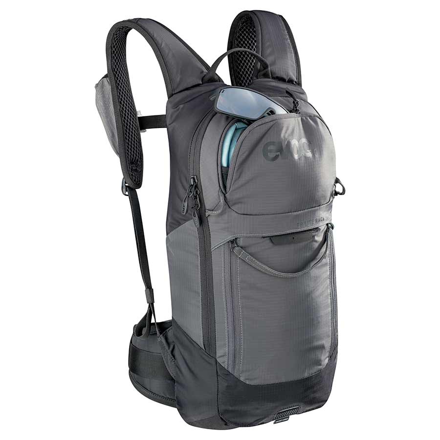 721228-02-S::7::721228-02-S::EVOC, FR Lite Race, Sac à dos avec protection, 10L, Gris carbone/Noir, S