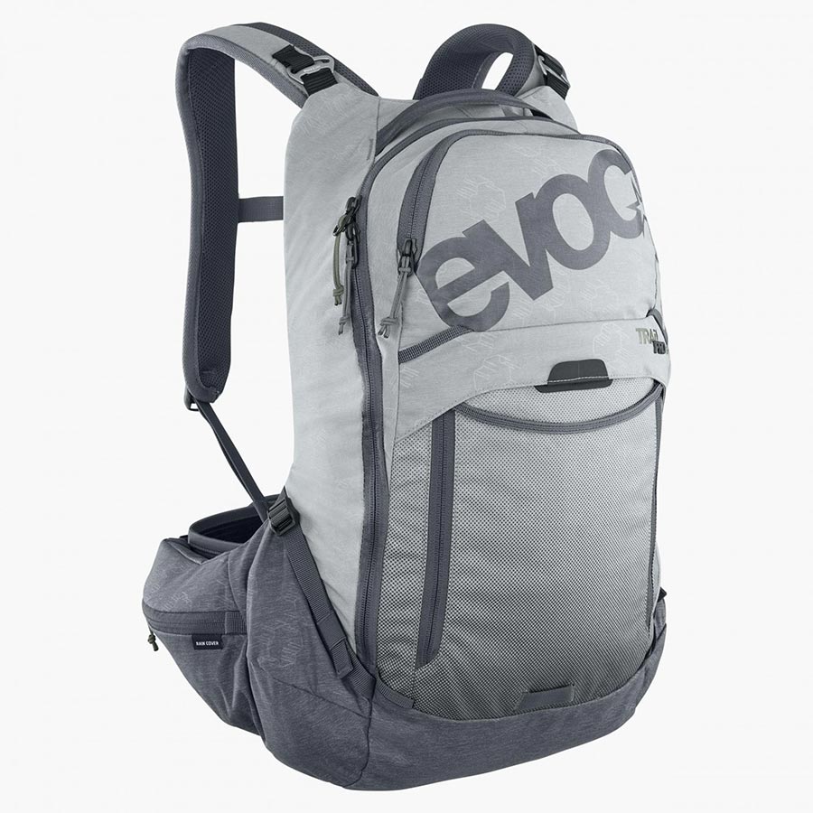 721365-04-SM::0::721365-04-SM::EVOC, Trail Pro 16, Sac à dos avec protection, 16L, Pierre/Gris Carbone, SM