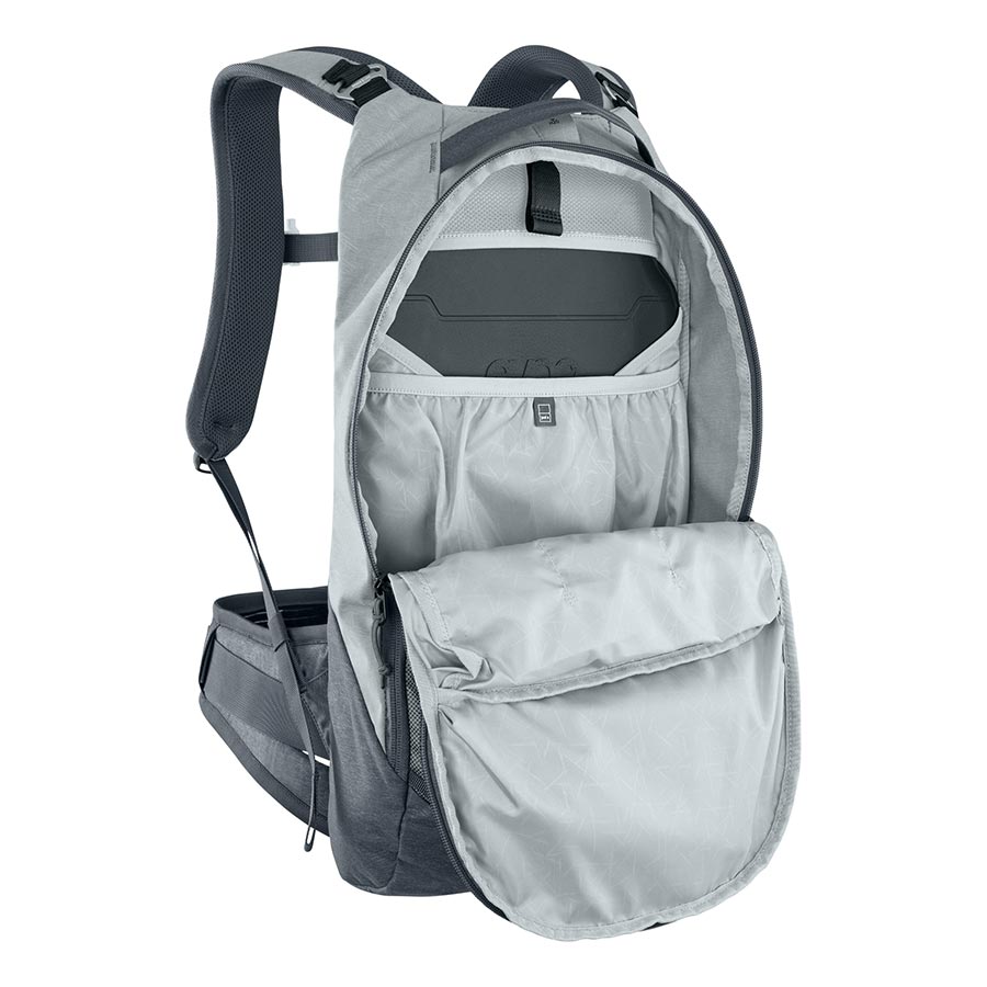 721366-03-SM::3::721366-03-SM::EVOC, Trail Pro 10, Sac à dos avec protection, 10L, Pierre/Gris Carbone, SM