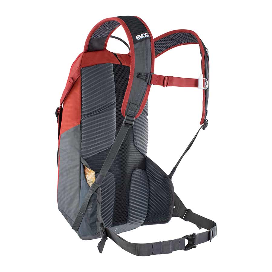 721368-02::6::721368-02::EVOC, Ride 12, Sac d'hydratation, Volume: 12L, Réservoir: Inclus (2L), Rouge Chili/Gris Carbone