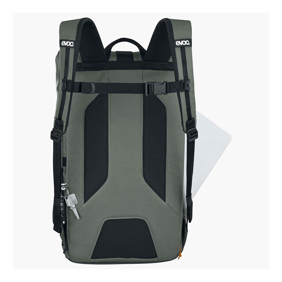 721412-04::2::721412-04::EVOC, Sac de voyage, 26L, Olive foncé
