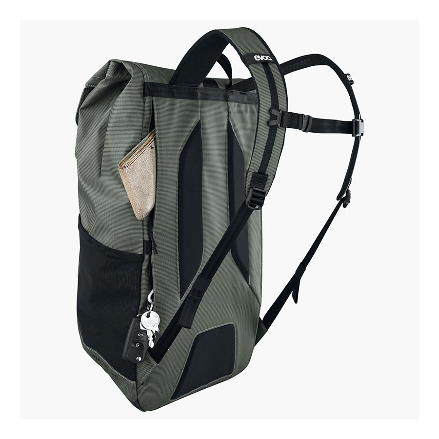 721412-04::6::721412-04::EVOC, Sac de voyage, 26L, Olive foncé