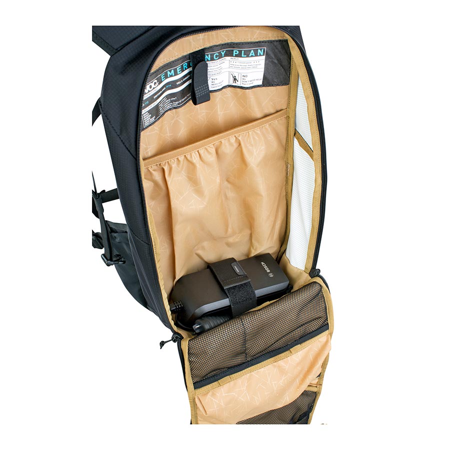 721429-01::5::721429-01::EVOC, E-Ride 12, Sac d'hydratation, Volume: 12L, Réservoir: Non inclus, Noir