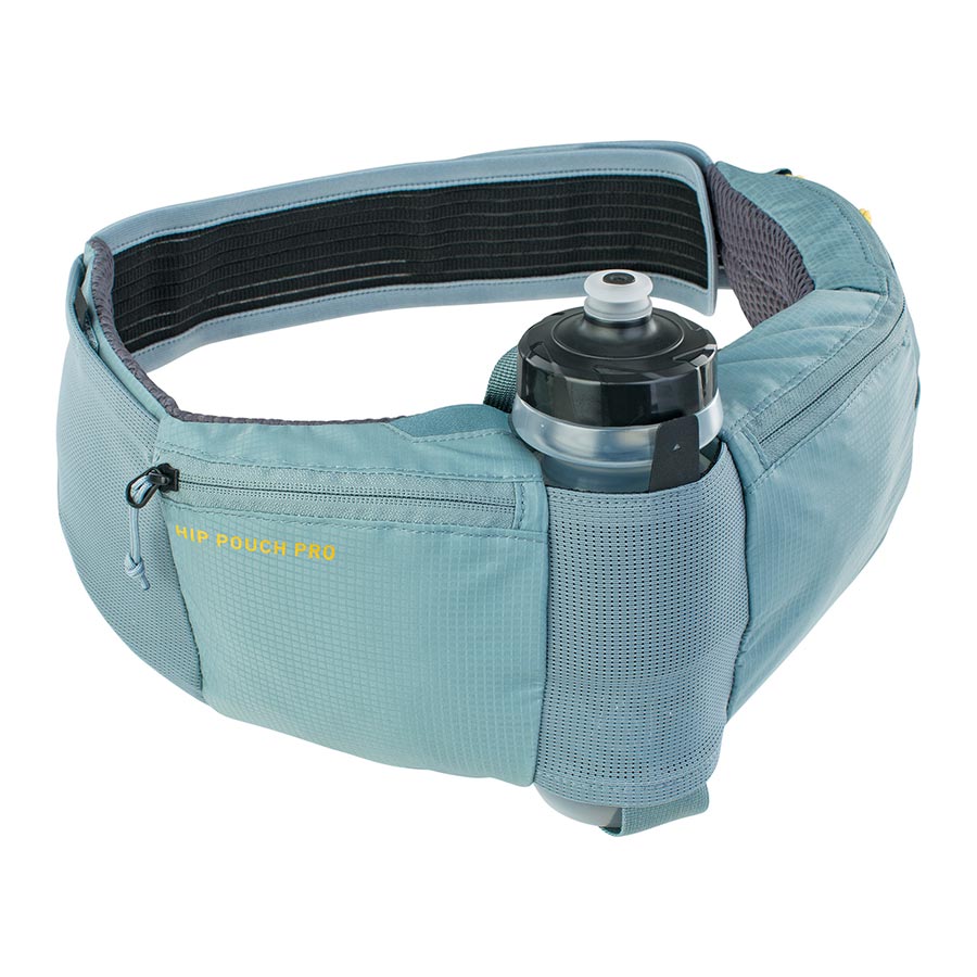 721434-02::0::721434-02::EVOC, Hip Pouch Pro + Drink Bottle, Sac, 1.5L, Acier