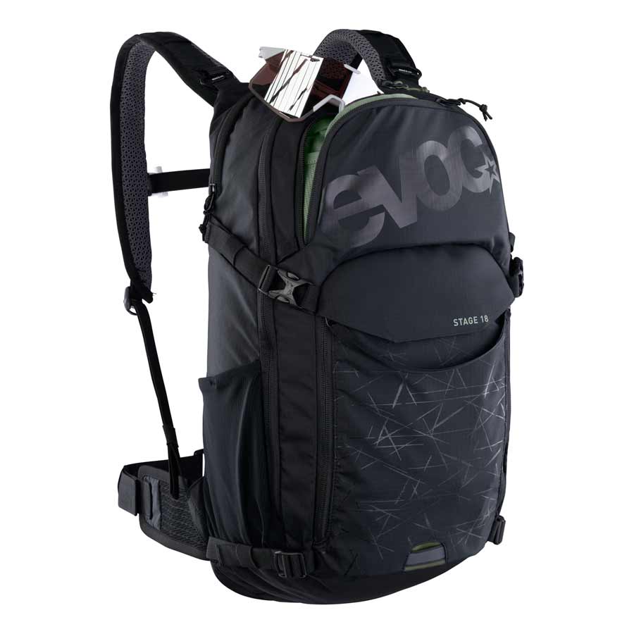 721510-01::1::721510-01::EVOC, Stage 18, Sac d'hydratation, Volume: 18L, Réservoir: Non inclus, Noir