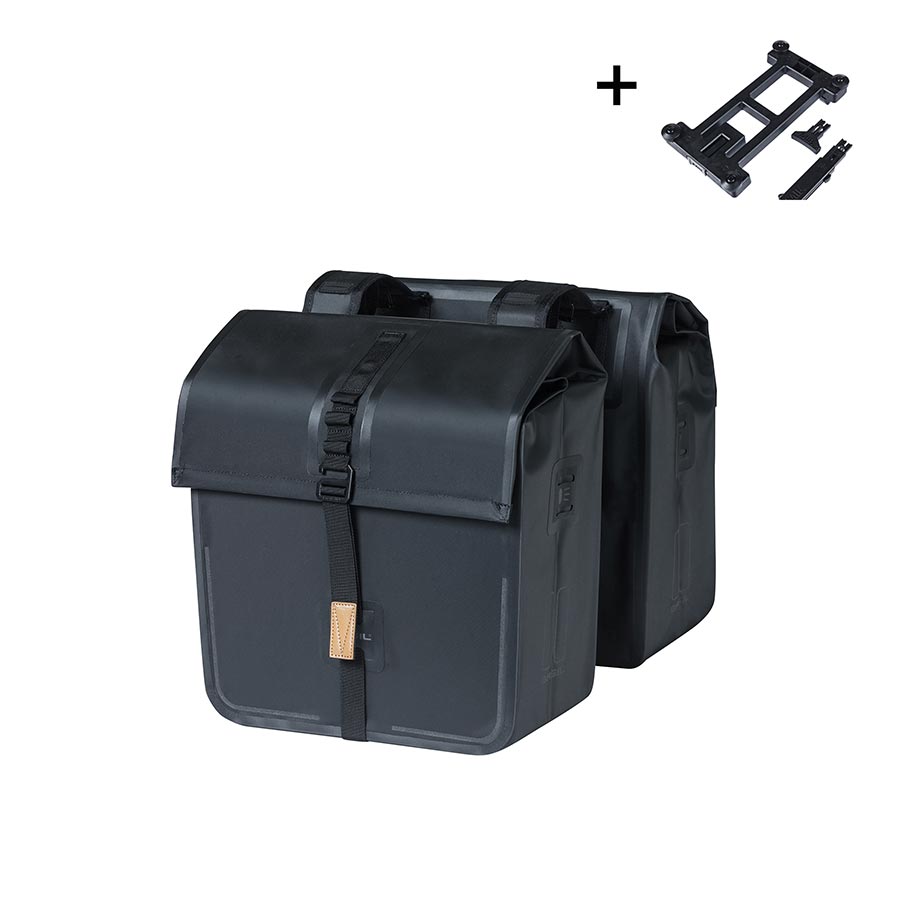 721654-01::0::721654-01::Basil, Urban Double, Sacoche, 50L, Noir, Paire