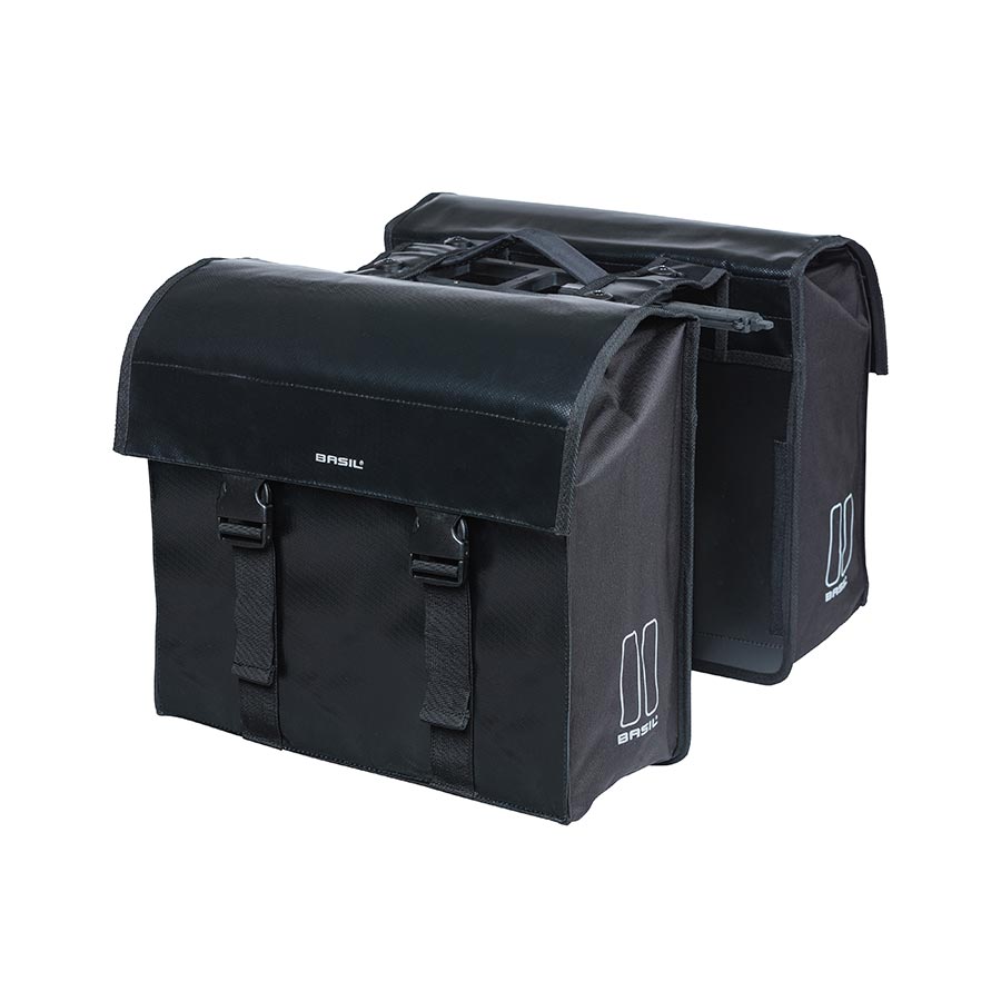 721659-01::0::721659-01::Basil, Urban Double MIK, Sacoche, 48-53L, Noir, Paire