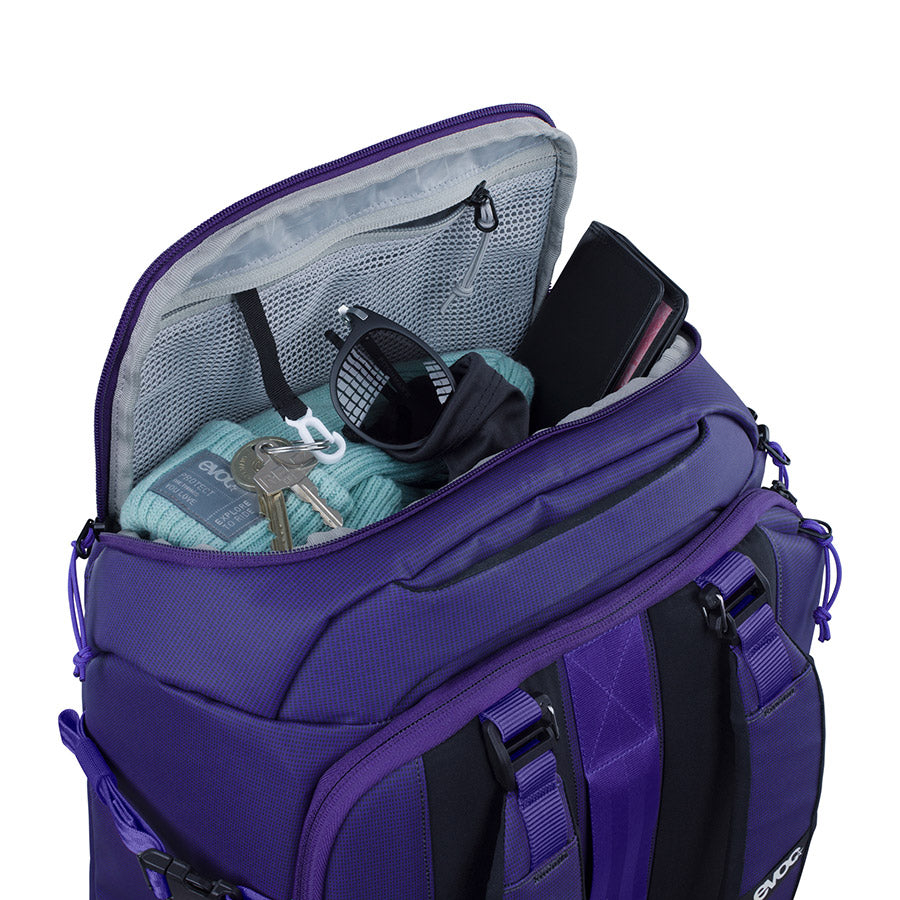 721714-02::1::721714-02::EVOC, Athlete Backpack 30, Sac à dos, 30L, Violet/Noir