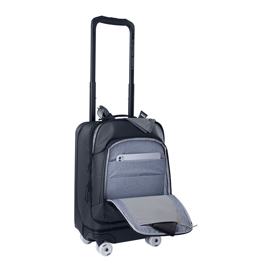 721718-01::5::721718-01::EVOC, Sac à 4 roulettes 40L, 40L, Gris carbone/Noir