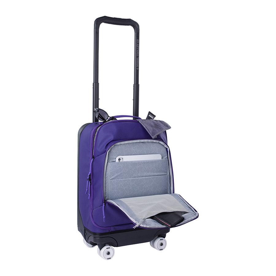 721718-02::5::721718-02::EVOC, Sac à 4 roulettes 40L, 40L, Violet/Noir