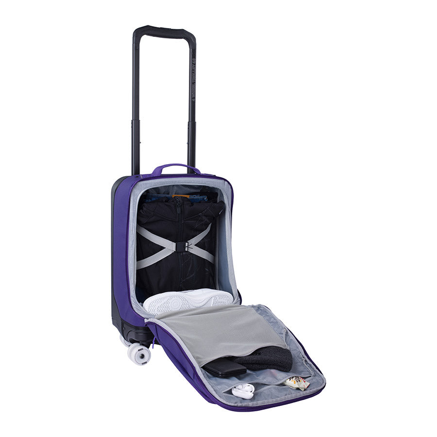 721718-02::7::721718-02::EVOC, Sac à 4 roulettes 40L, 40L, Violet/Noir