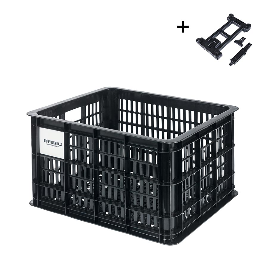 730516-02::0::730516-02::Basil, Bicycle Crate M, Panier, Noir