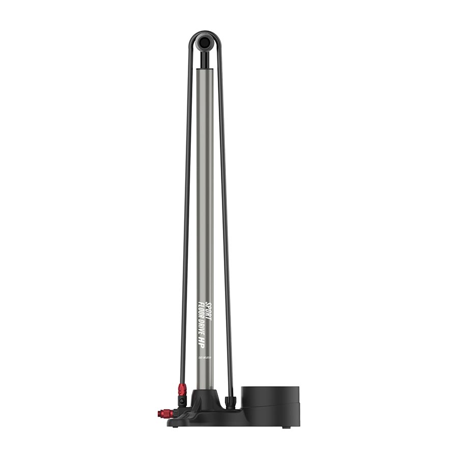 760175-21::1::760175-21::Lezyne, Sport Floor Drive, Pompe à pied, ABS-1 Pro Chuck, 220psi, Gris