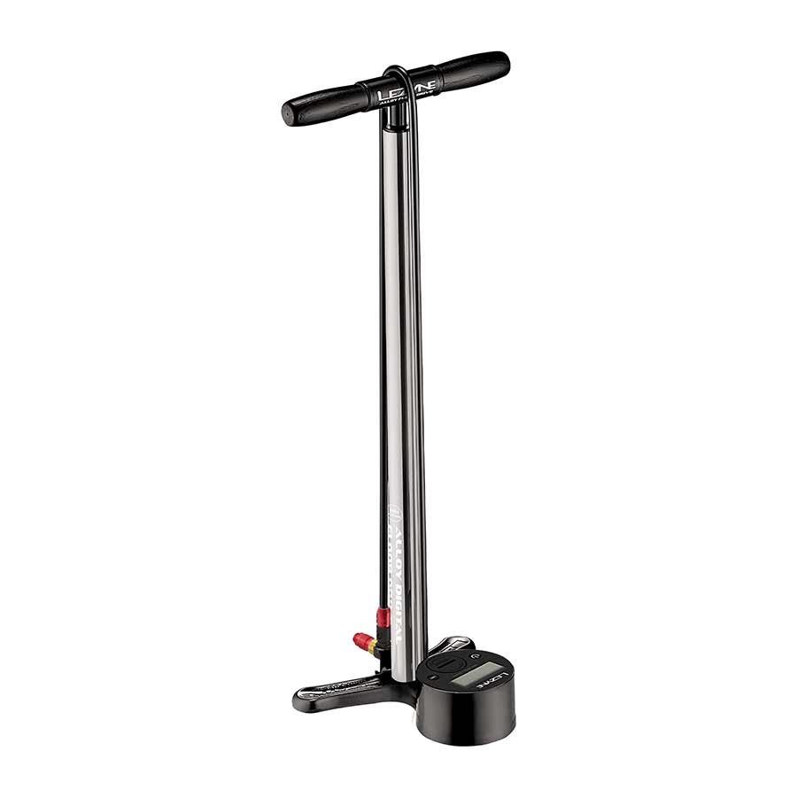 760221-07::0::760221-07::Lezyne, Alloy Digital Floor Drive, Pompe À Pied, Abs-1 Pro Chuck, 220Psi, Argent