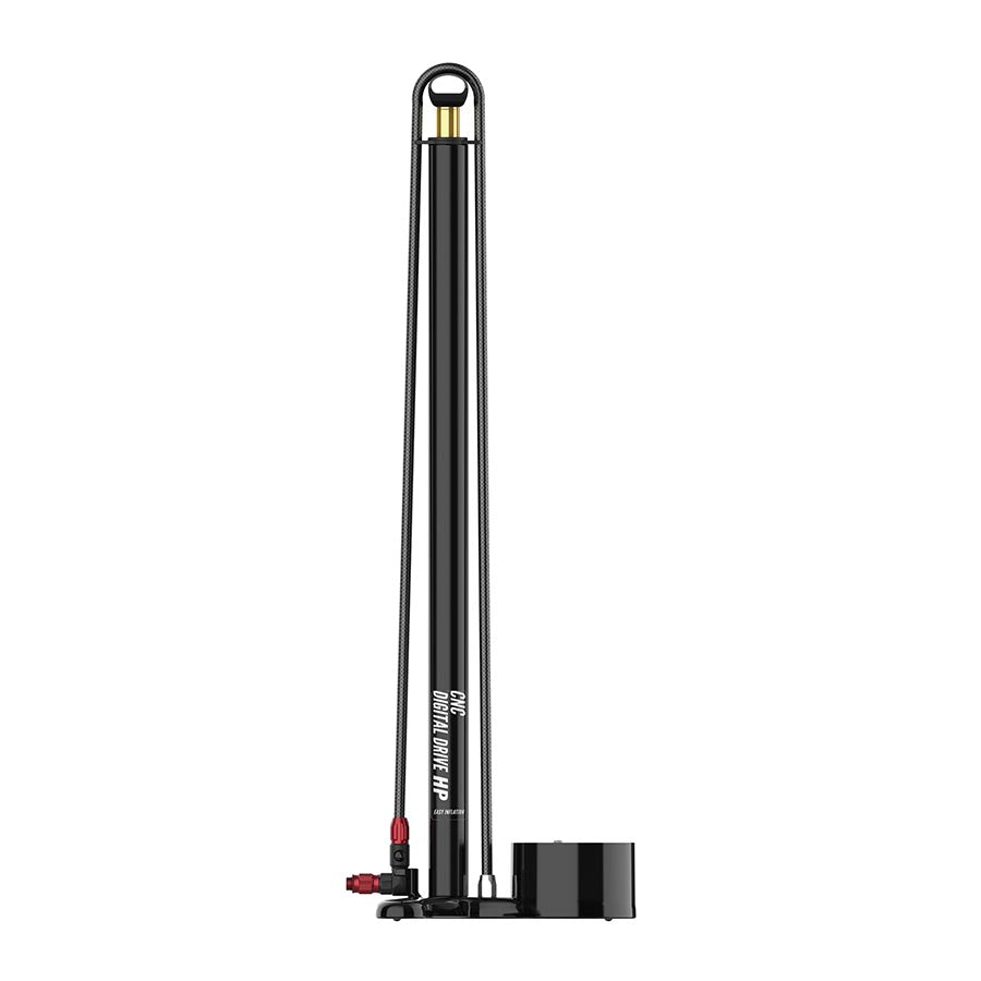 760222-10::1::760222-10::Lezyne, CNC Digital Floor Drive, Pompe à pied, ABS-1 Pro Chuck, 220psi, Noir