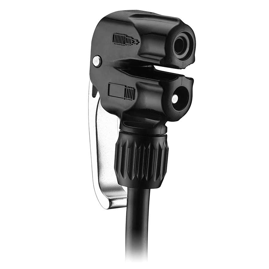 760226-01::0::760226-01::Lezyne, Tête Dual Valve pour pompe à pied, Noir