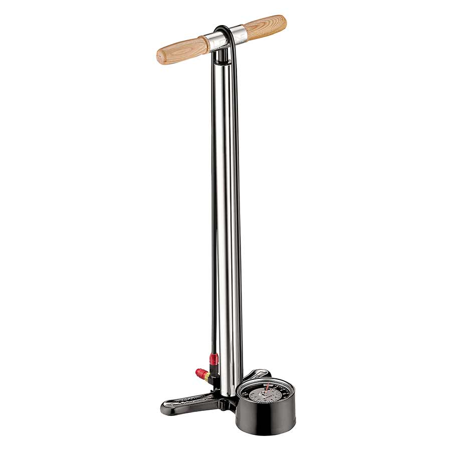 760239-06::0::760239-06::Lezyne, Alloy Floor Drive 3.5", Pompe à pied, ABS-1 Pro Chuck, 220psi, Argent