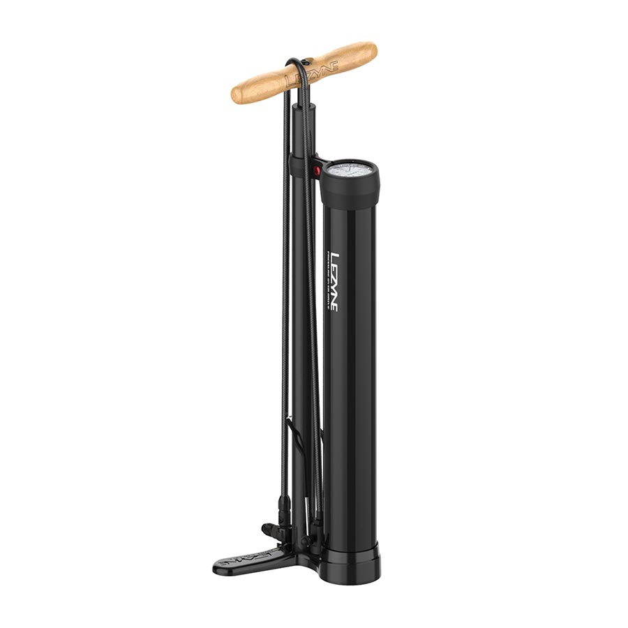 760408-02::0::760408-02::Lezyne, Pressure Over Drive 2.5", Pompe à pied, ABS-1 Pro Chuck, 220psi, Noir