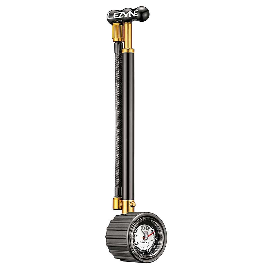 760410-01::0::760410-01::Lezyne, Shock Drive, Pompe pour fourche et amortisseur, 400psi