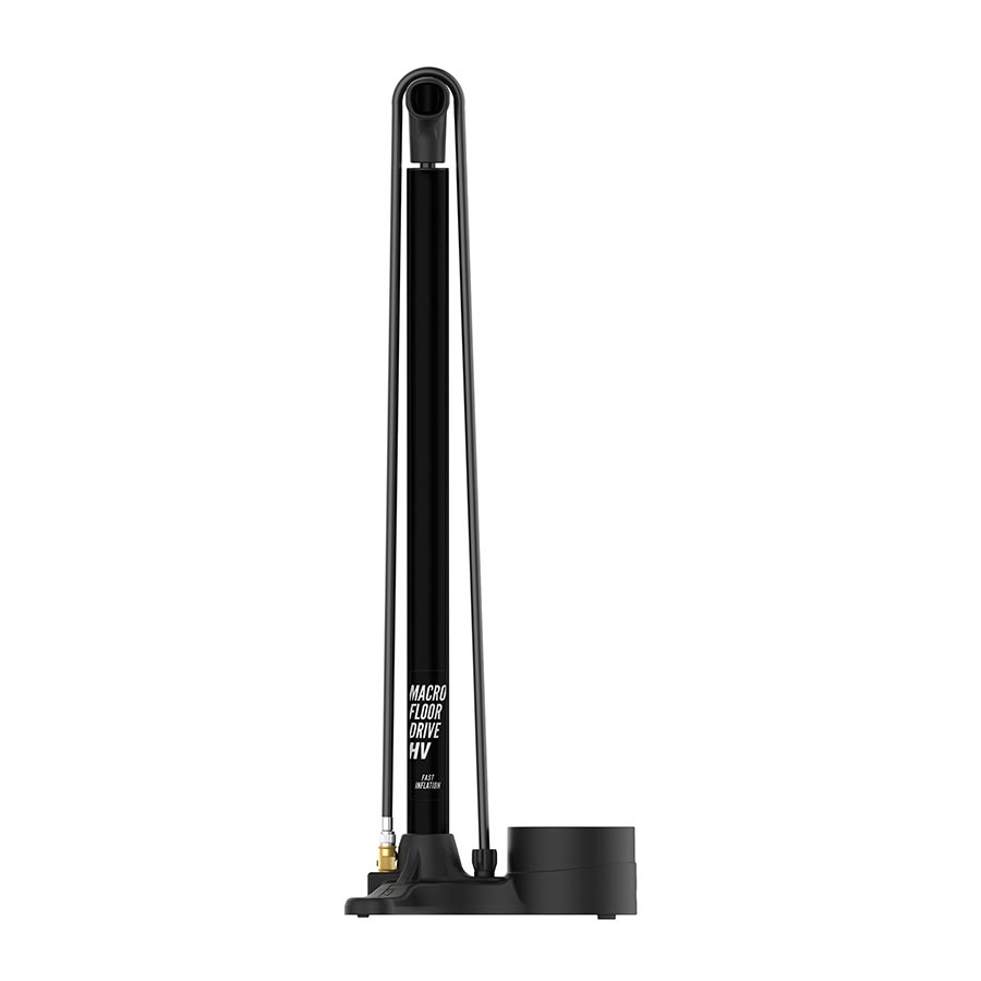 760562-01::1::760562-01::Lezyne, Macro Floor Drive HV, Pompe à pied, ABS-1 Pro, Noir Mat