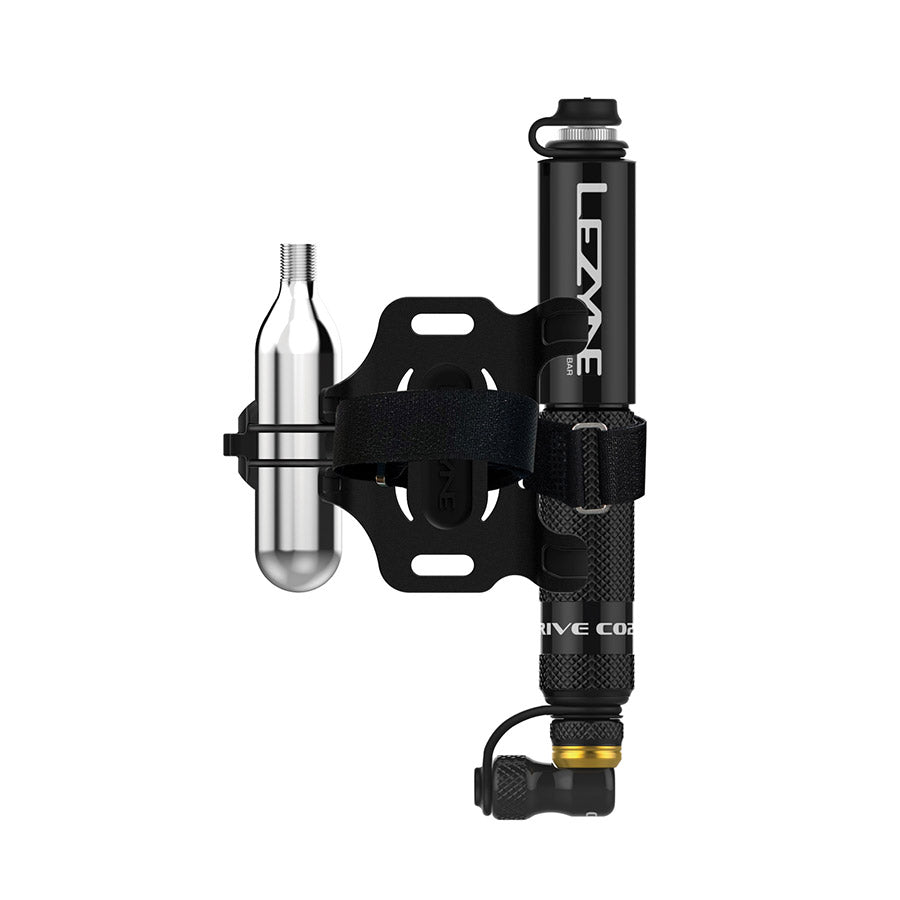 760612-01::0::760612-01::Lezyne, POCKET DRIVE CO2, Pompe, 170mm, 160psi, Press-fit, Noir