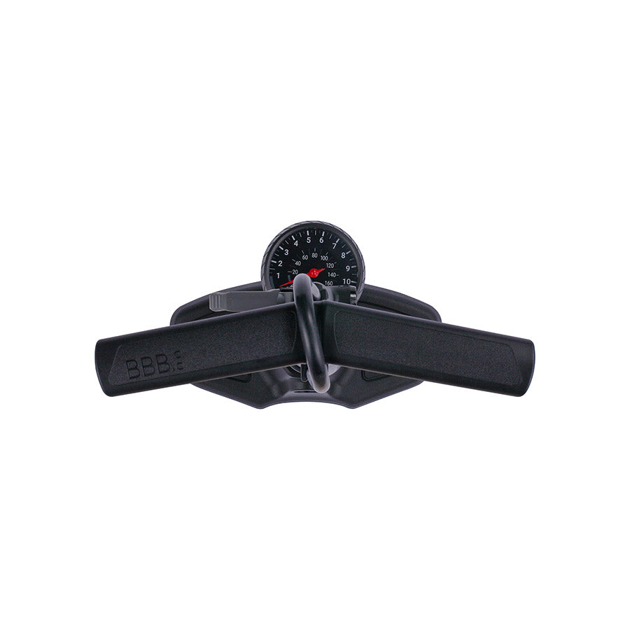 760626-01::2::760626-01::BBB Cycling, BFP-20 Airwave, Pompe à pied, Dual Valve Head, 130psi, Noir