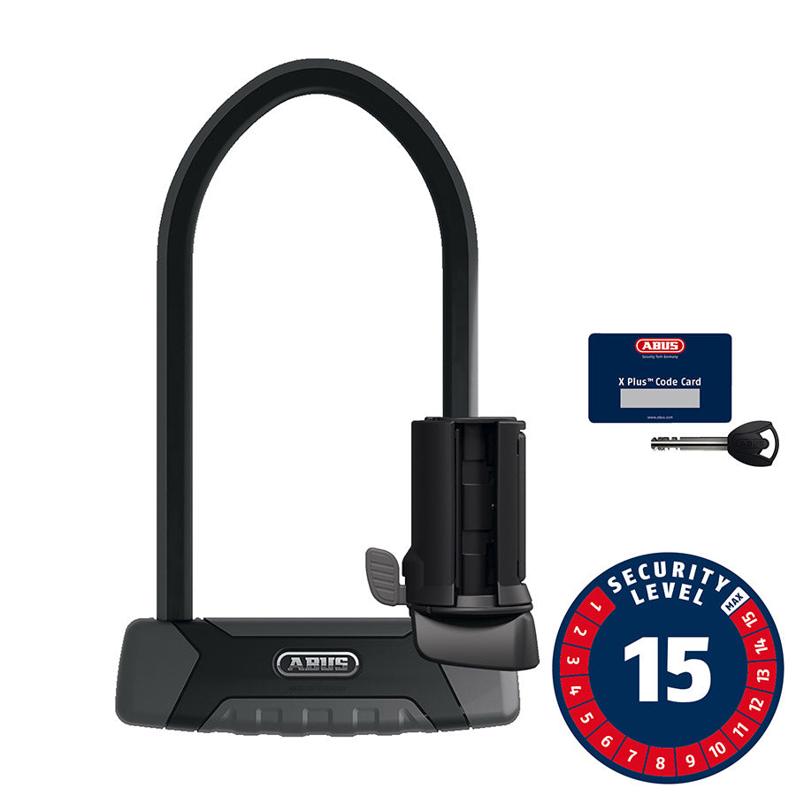 810203-05::1::810203-05::Abus, Granit XPlus 540, Cadenas en U, Clé, 13mm, 16.0cm x 30.0cm, 6.3" x 11.8", SH B, Noir