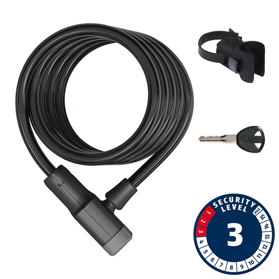 810244-01::0::810244-01::Abus, Primo 5510K, Câble avec serrure à clé, 10mm x 180cm (12mm x 5.9')