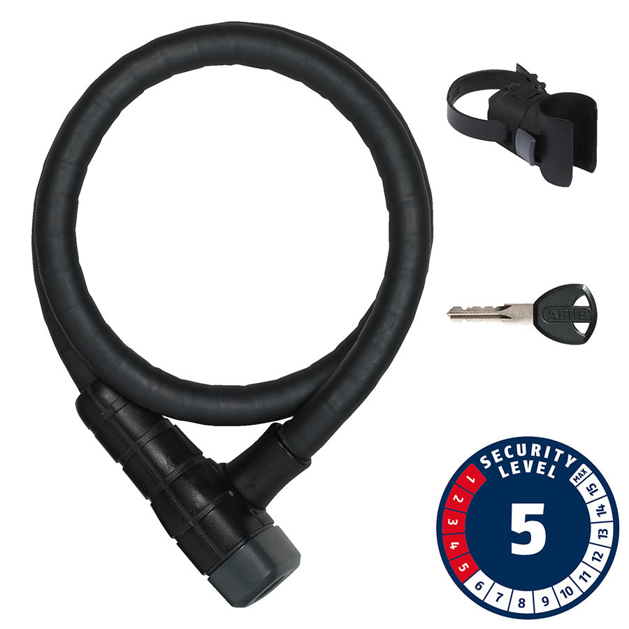 810248-01::0::810248-01::Abus, Microflex 6615K, Câble blindé avec serrure à clé, 15mm x 85cm (15mm x 2.8')