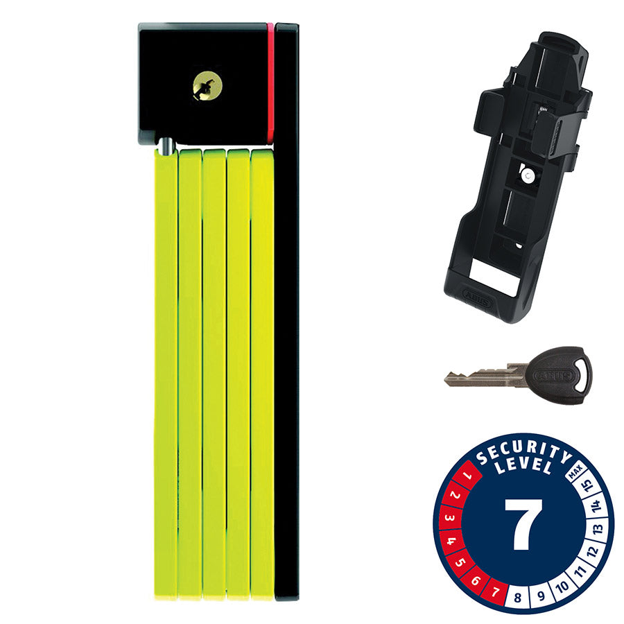 810490-02::0::810490-02::Abus, Bordo uGrip 5700 SH, Cadenas pliable, Clé, 80cm, 2.6', 5mm, Vert