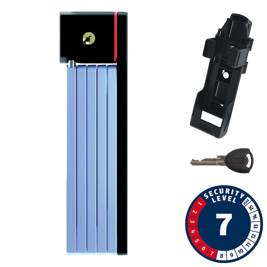 810490-03::0::810490-03::Abus, Bordo uGrip 5700 SH, Cadenas pliable, Clé, 80cm, 2.6', 5mm, Bleu