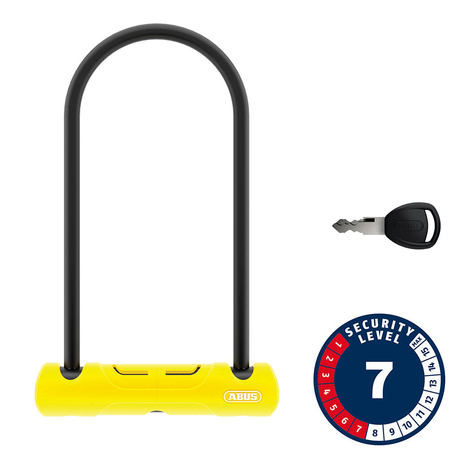 810494-01::0::810494-01::Abus, 402, Cadenas en U, Clé, 10mm, 170x230mm, 6.7''x9'', SH34, Jaune,