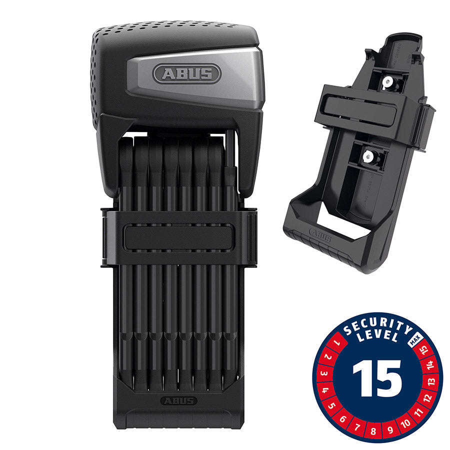 810519-03::0::810519-03::Abus, Bordo Smart X 6500A, Cadenas pliable, Smart, 110cm, 5mm, Noir, Sans télécommande requiert application