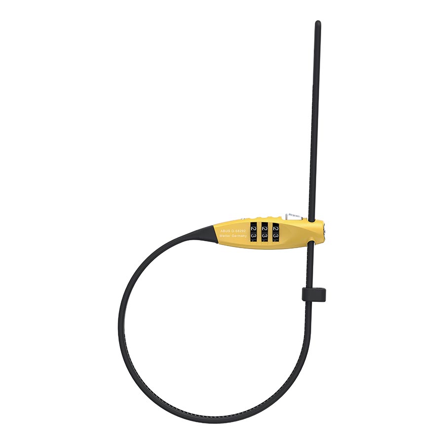 810575-03::0::810575-03::Abus, Combiflex TravelGuard, Cadenas à câble, Combinaison, 4mm, 45cm, Jaune