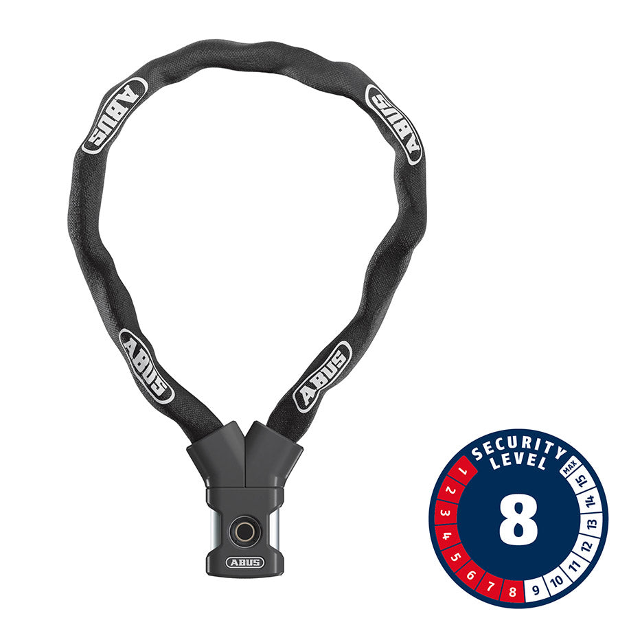 810688-02::0::810688-02::Abus, Yardo, Cadenas à chaîne, Empreinte digitale, 7mm, 85cm, 2.8', Noir